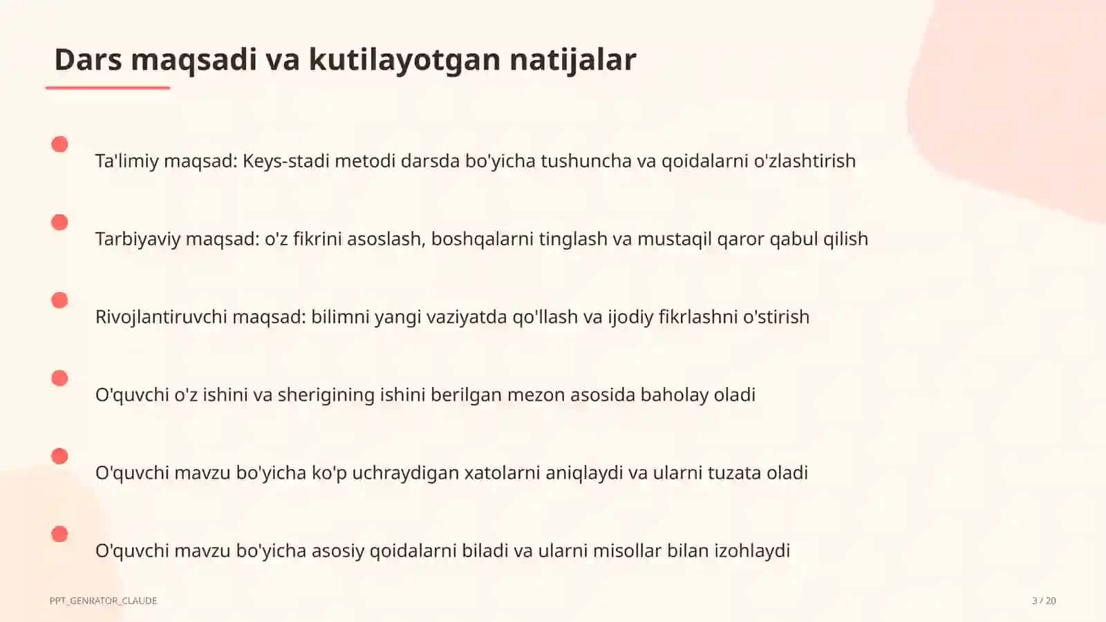 Keys-stadi metodi darsda 3