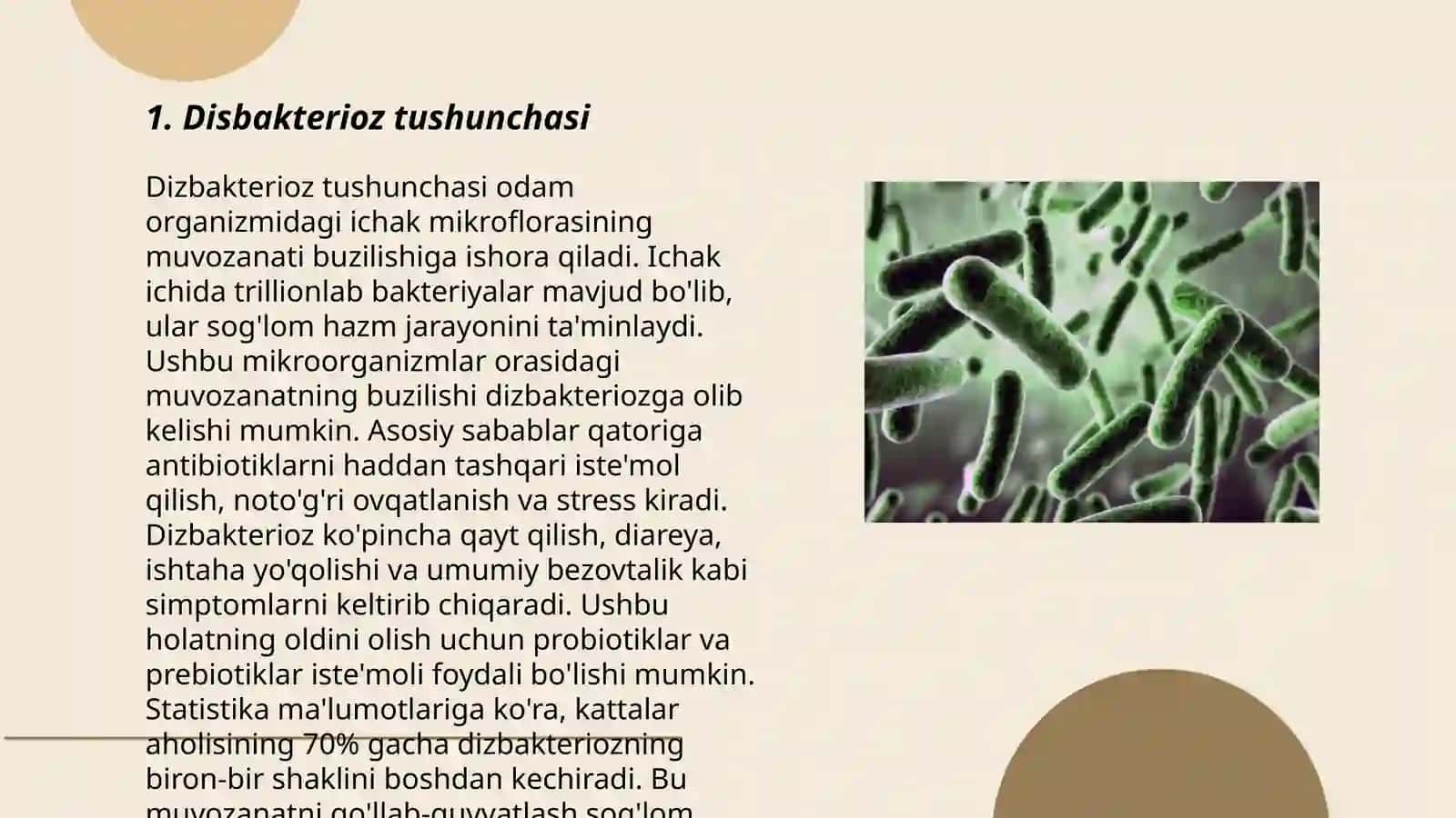 Dizbakterioz tushunchasi 3