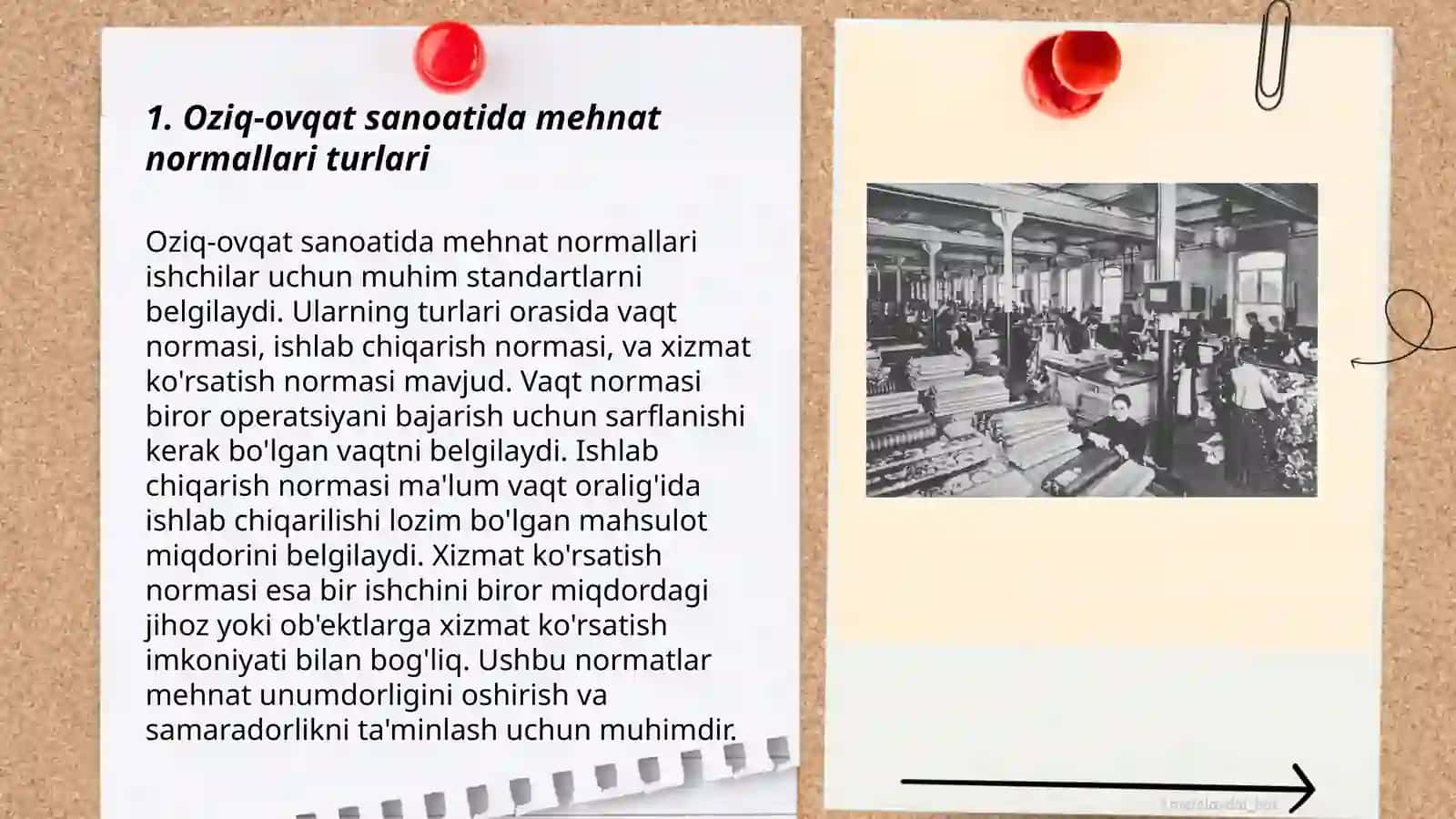 Oziq-ovqat sanoati korxonalarida mehnat normallari va ularni ishlab chiqish tartibini takomillashtirishning ahamyati 3