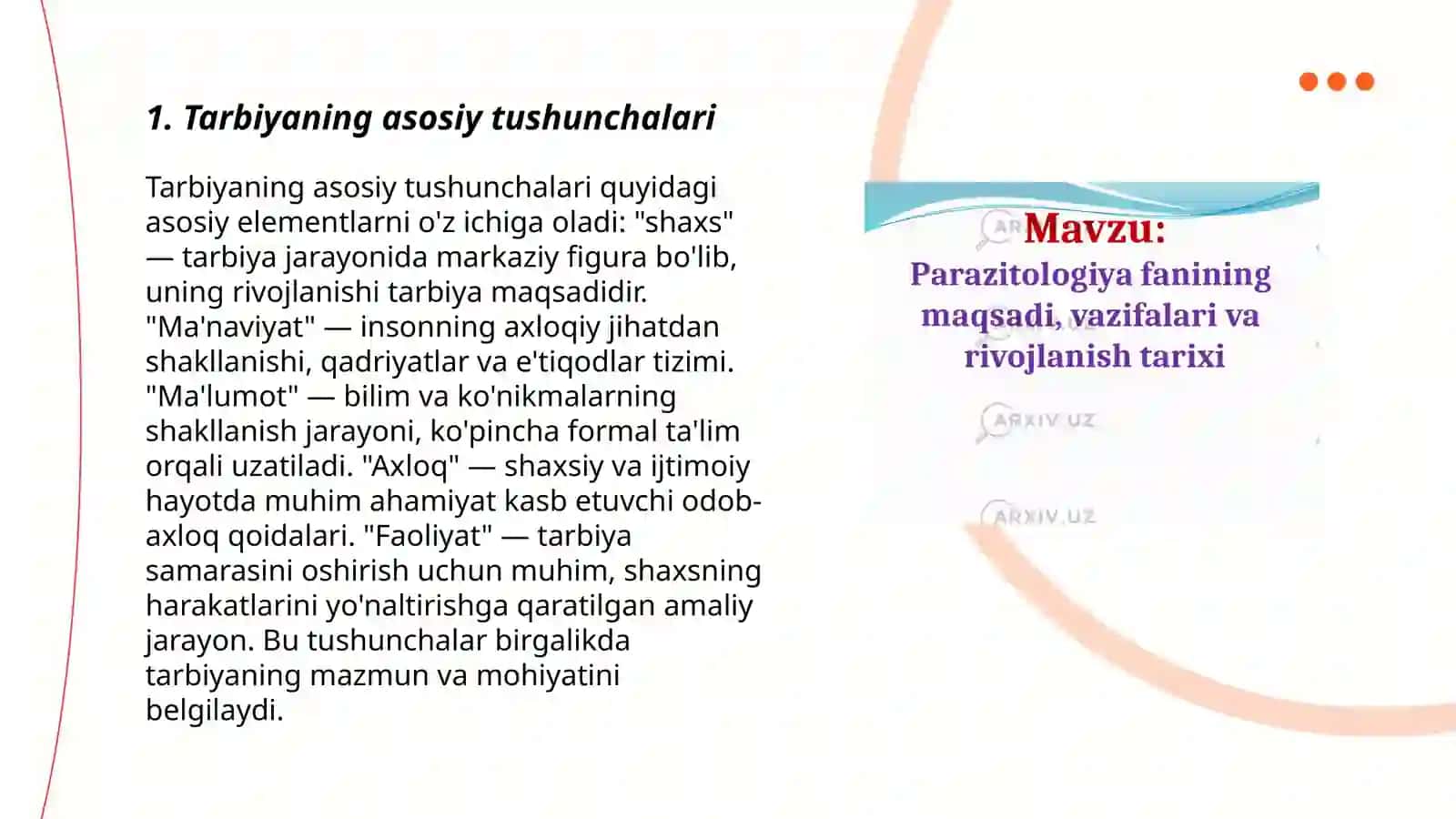 Tarbiyaning maqsad va vazifalari 3