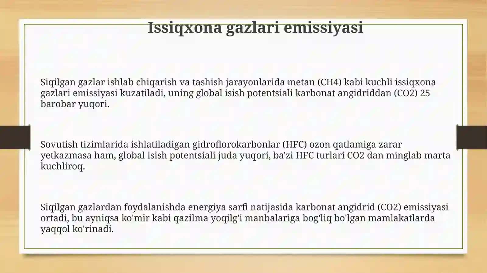 Siqilgan gazlarning ekologik muommolari 3