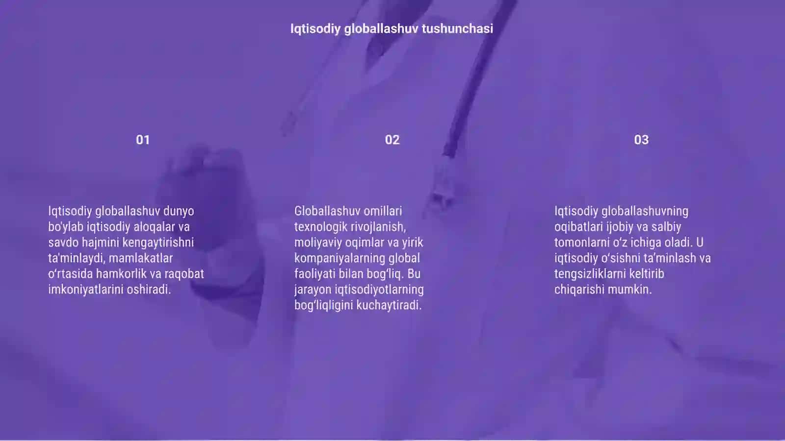 Iqtisodiy globallashuv mohiyati omillari va oqibatlari 3