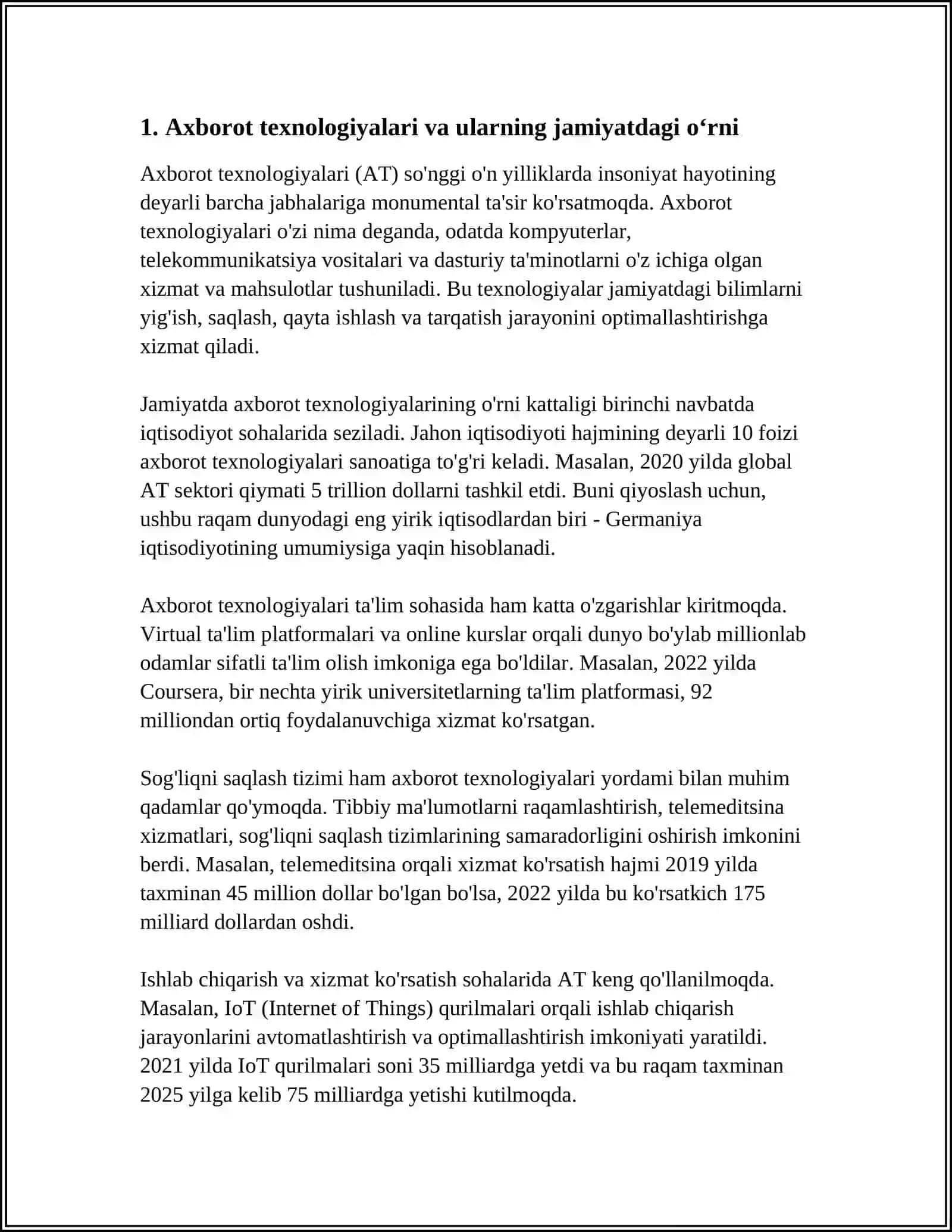 AXBOROT, MATNLAR BILAN ISHLASH VA MEDIA MADANIYAT 3