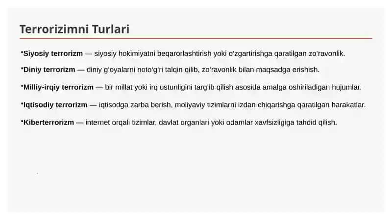 Terrorizim va ekstremizim 3