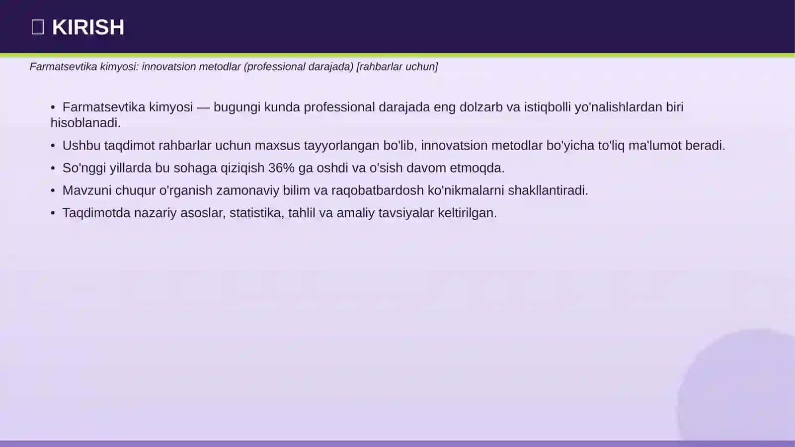 FARMATSEVTIKA KIMYOSI 3