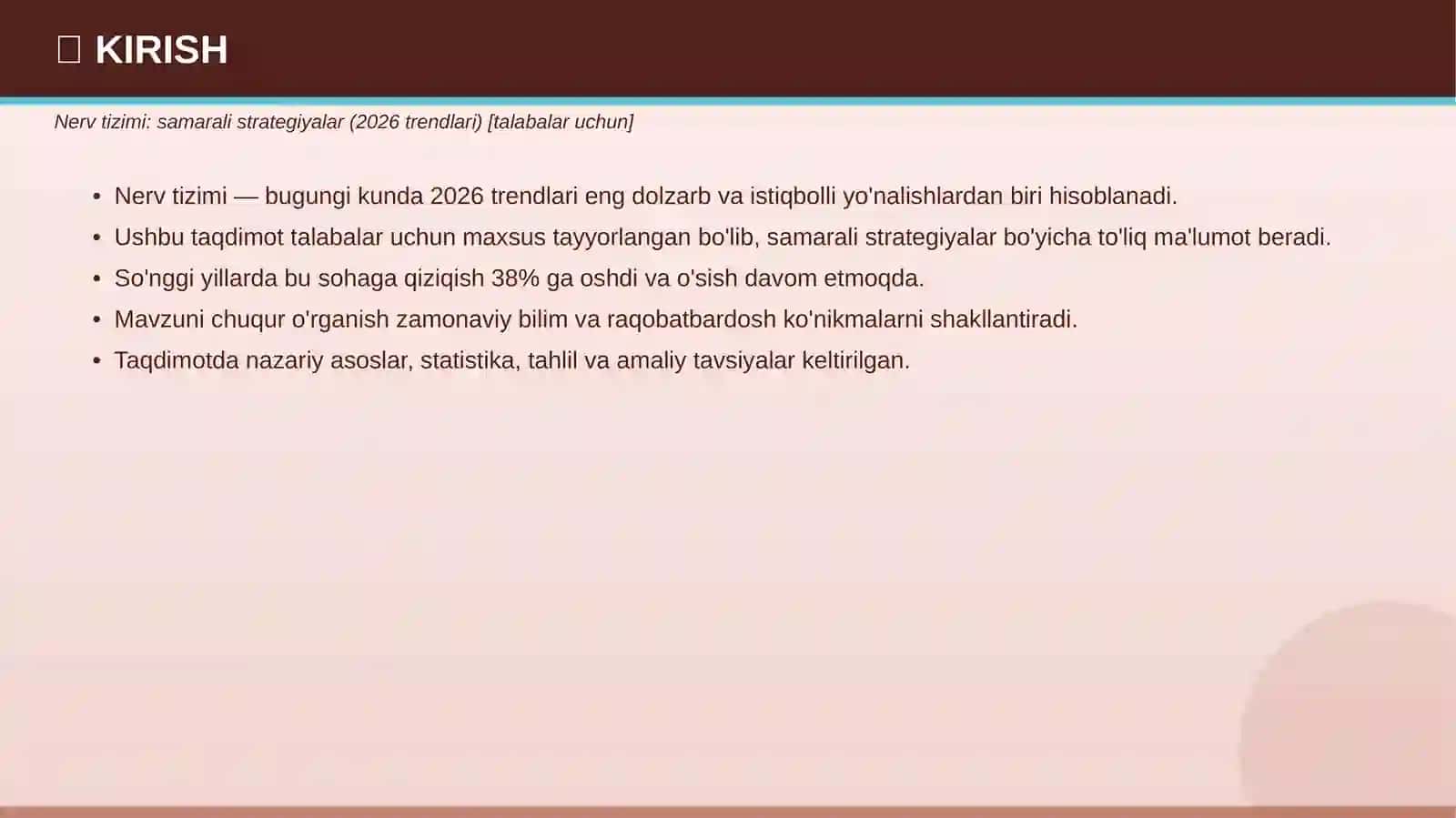 Nerv tizimi: samarali strategiyalar (2026 trendlari) 3