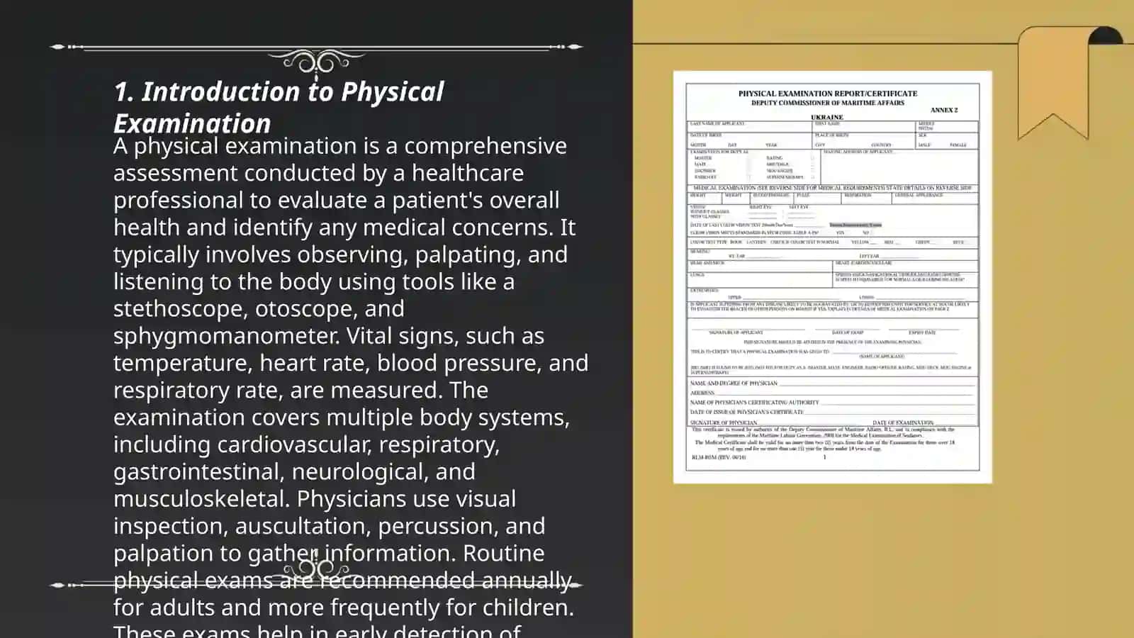 Physical examinations 3