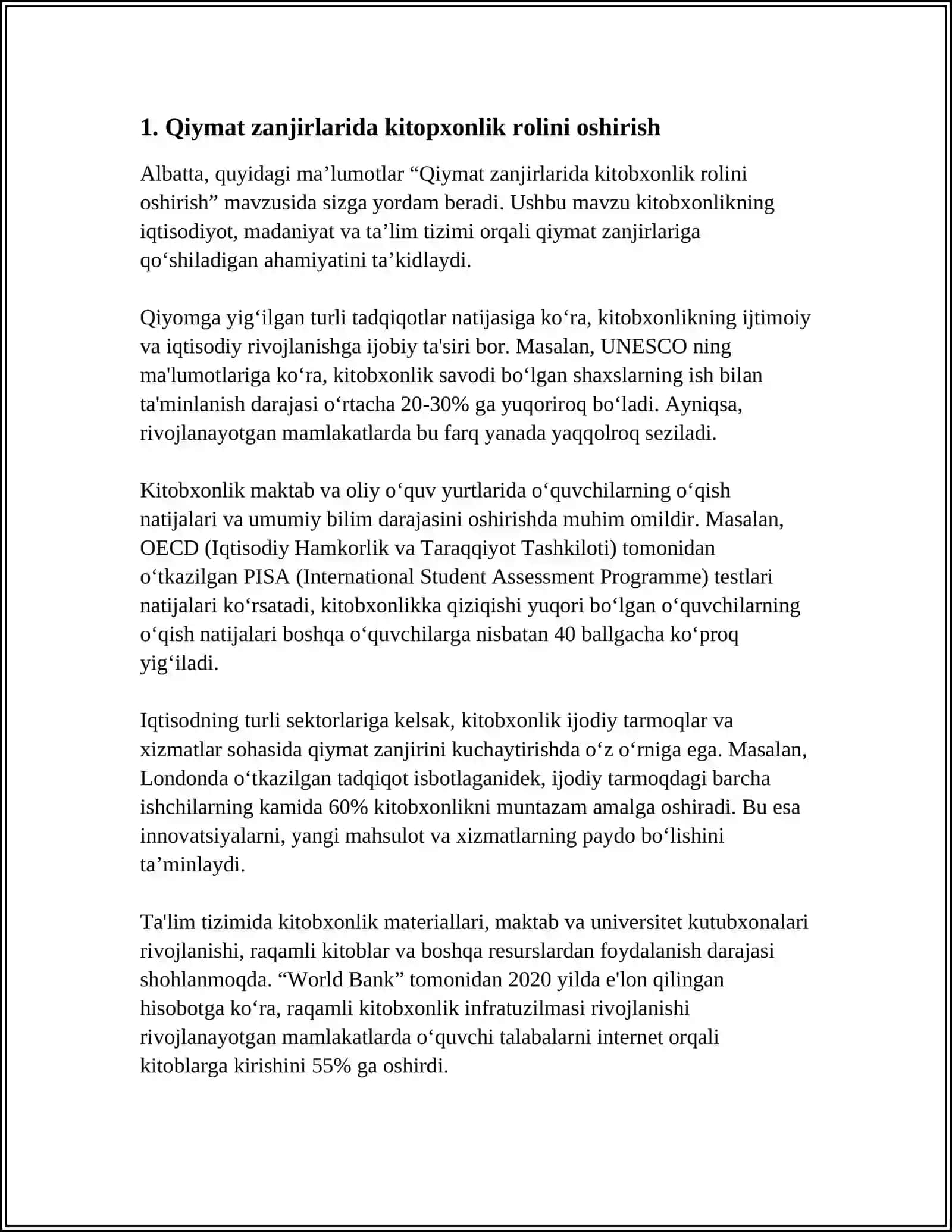 KITOPXONLIKNI RIVOJLANTIRISH BOʻYICHA DAVLAT SIYOSATI 3