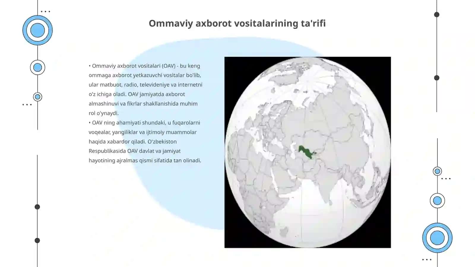 O'zbekiston Respublikasida ommaviy axborot vositalarining faoliyati 3