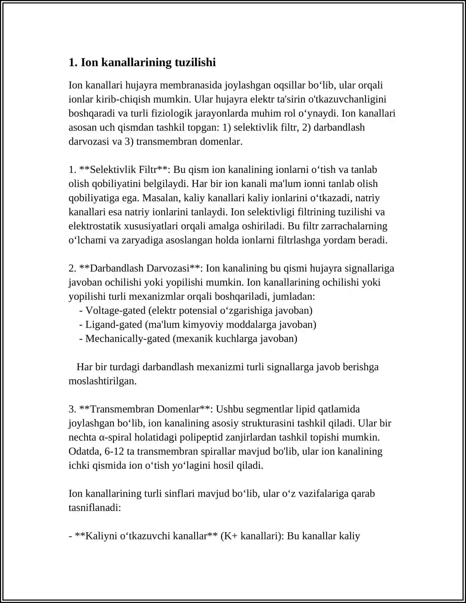 ION KANALLARI IYANA FORLAR VA KANALA FORMERLAR ASOSIDA TASVIRLANISHI 3