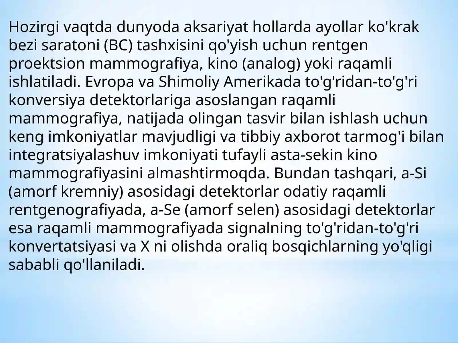 Mamografiya tekshirish usuli 3