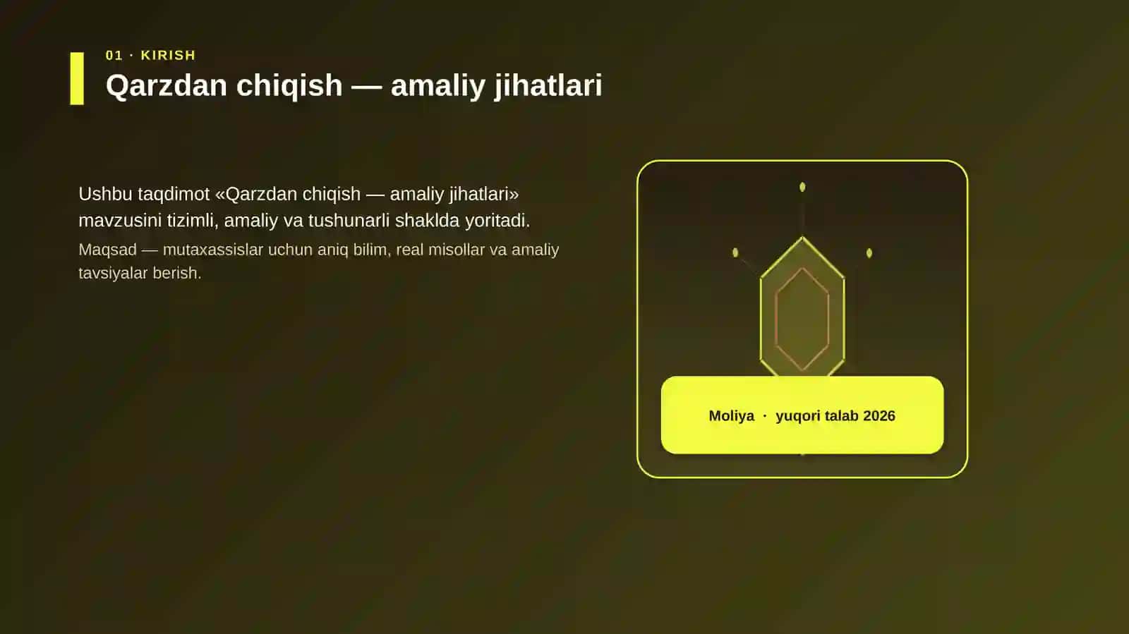 Qarzdan chiqish — amaliy jihatlari 3