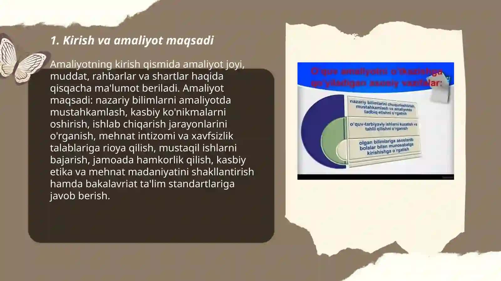 Amaliyot jarayonida bajarilgan ishlar hisoboti 3