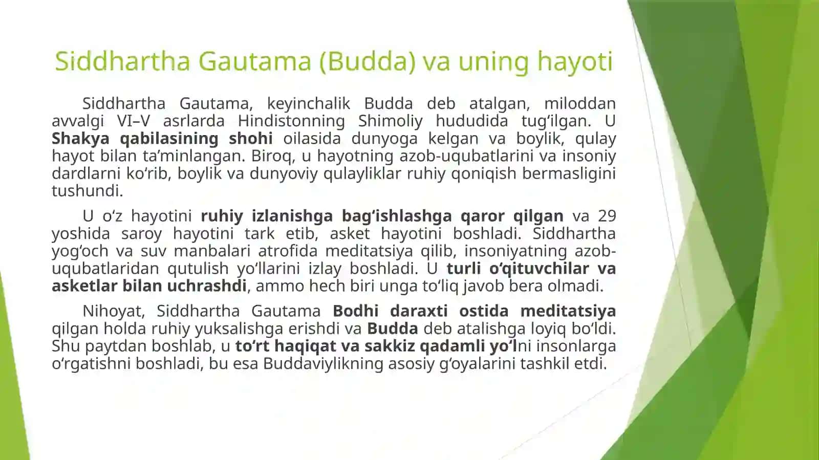 Buddaviylik dini tarixi va g‘oyalari 3