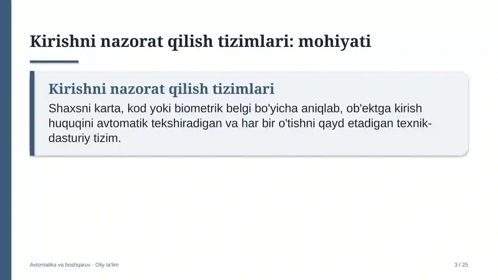 energetika dispetcherlik markazlarida kirishni nazorat qilishning avtomatlashtirilgan tizimlari 1352 3