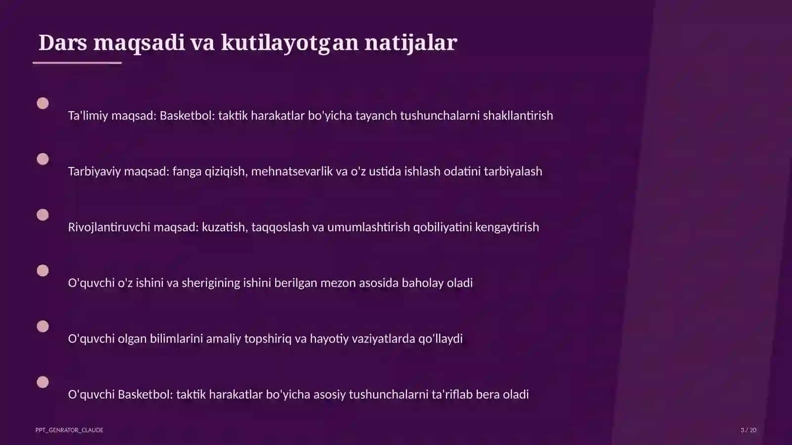Basketbol: taktik harakatlar (8-sinf) 3