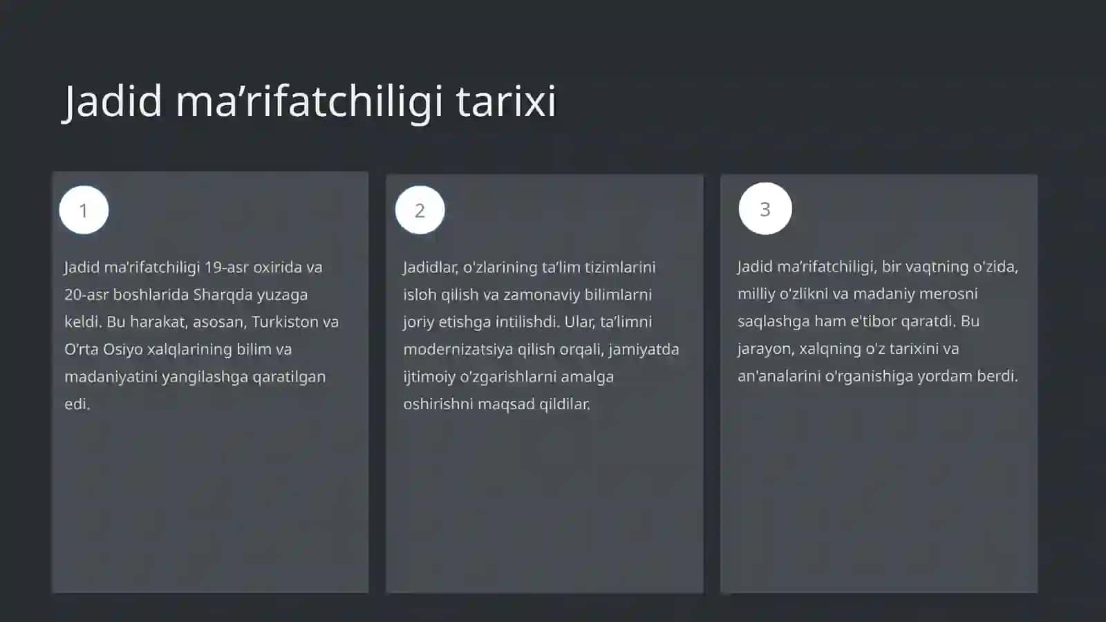 Sharq ma’rifatchiligi tipologiyasi: Jadid ma’rifatchiligi 3