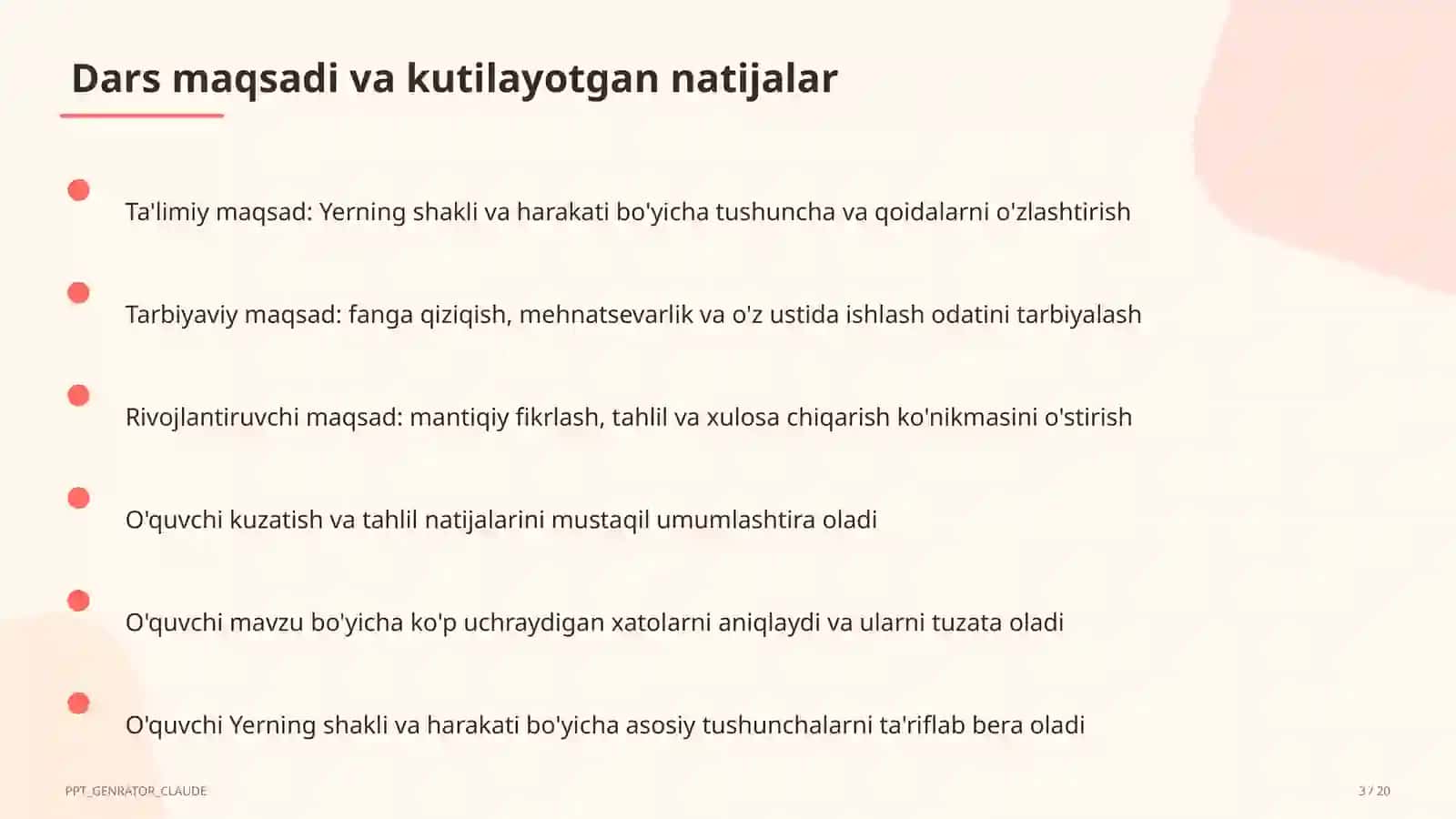 Yerning shakli va harakati (5-sinf) 3