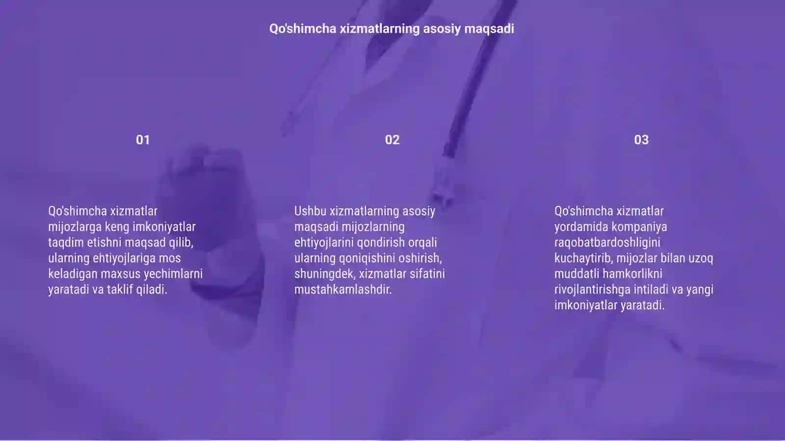 Qo'shimcha xizmatlar 3