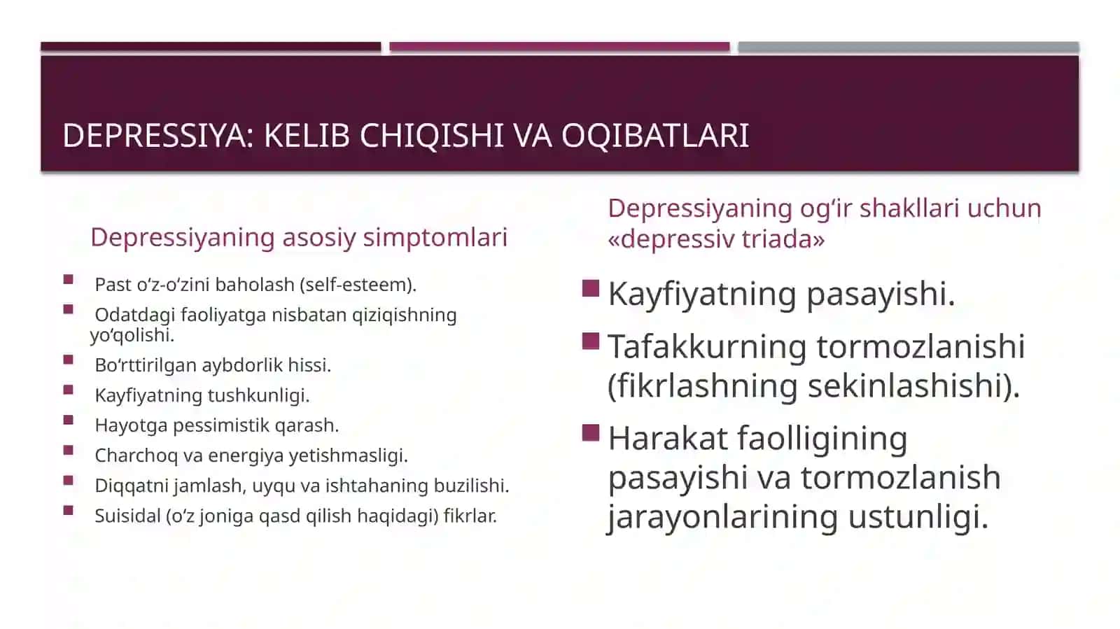 Depressiya:kelibchiqishivaoqibatlari 3