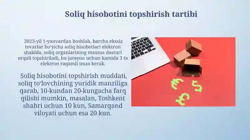Aksiz osti tovarlarini belgilash va ularni soliqqa tortishning o‘ziga xos xususiyatlari 3