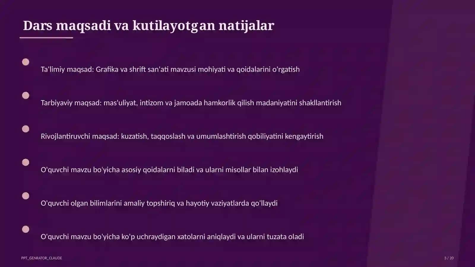 Grafika va shrift san'ati (6-sinf) 3