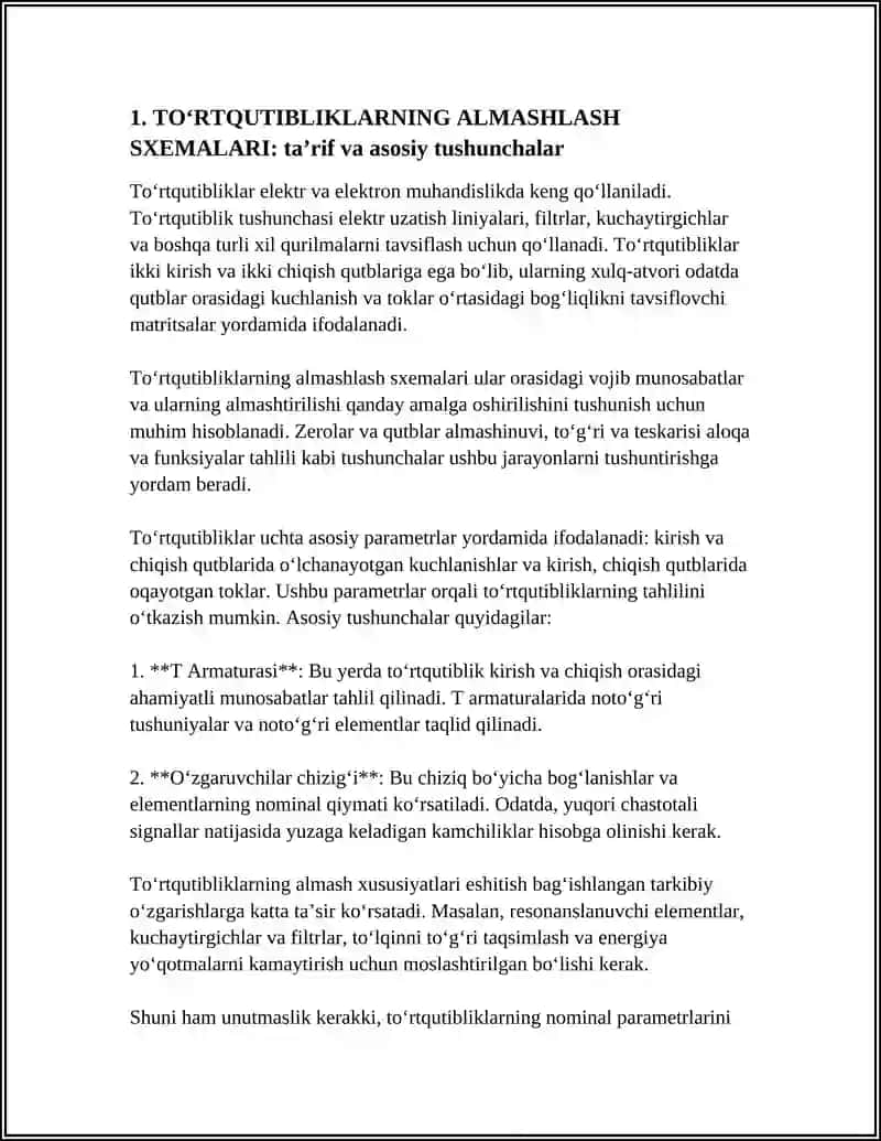 TOʻRTQUTIBLIKLARNING ALMASHLASH SXEMALARI 3