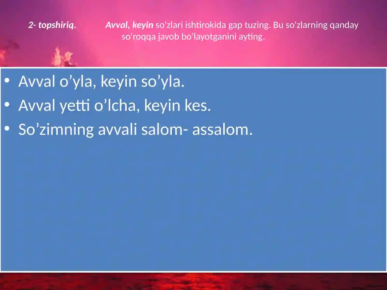 Ravish so’z  turkumi 3
