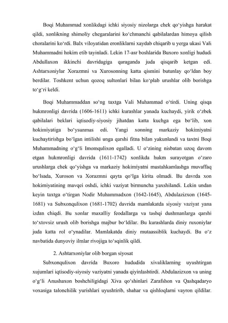 Buxoro xonligida Ashtarxoniylar davri manbashunosligi 3