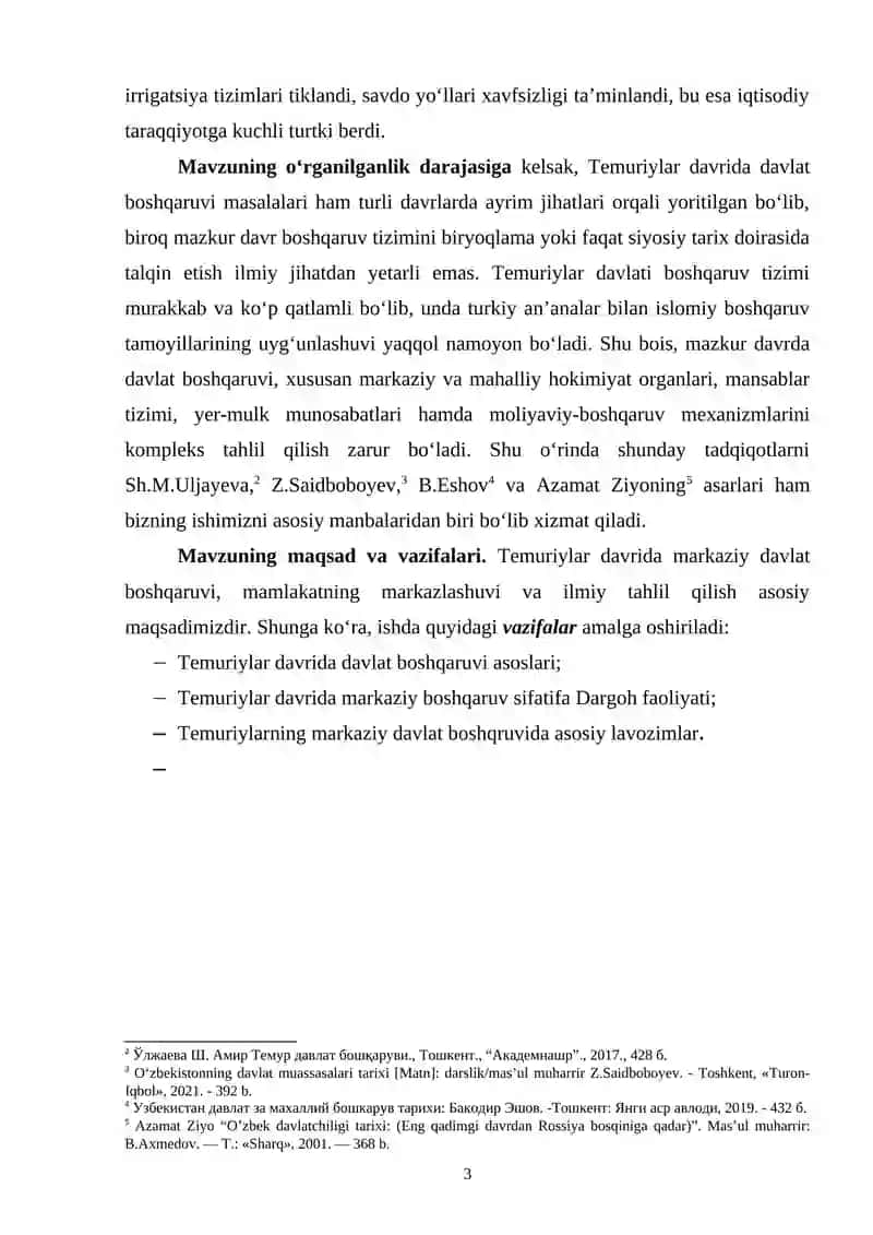 Temuriylar davrida markaziy boshqaruv 3