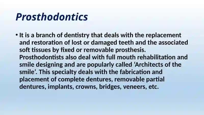 Dental specializations 3