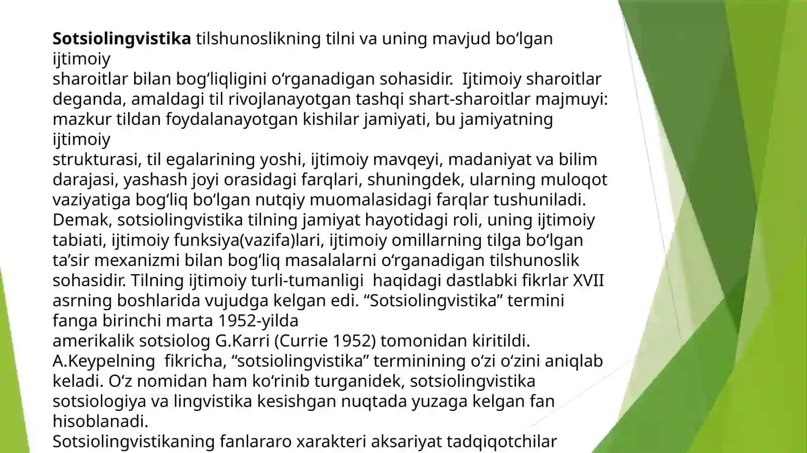 O‘zbek tilshunosligida yangi yo‘nalishlar 3