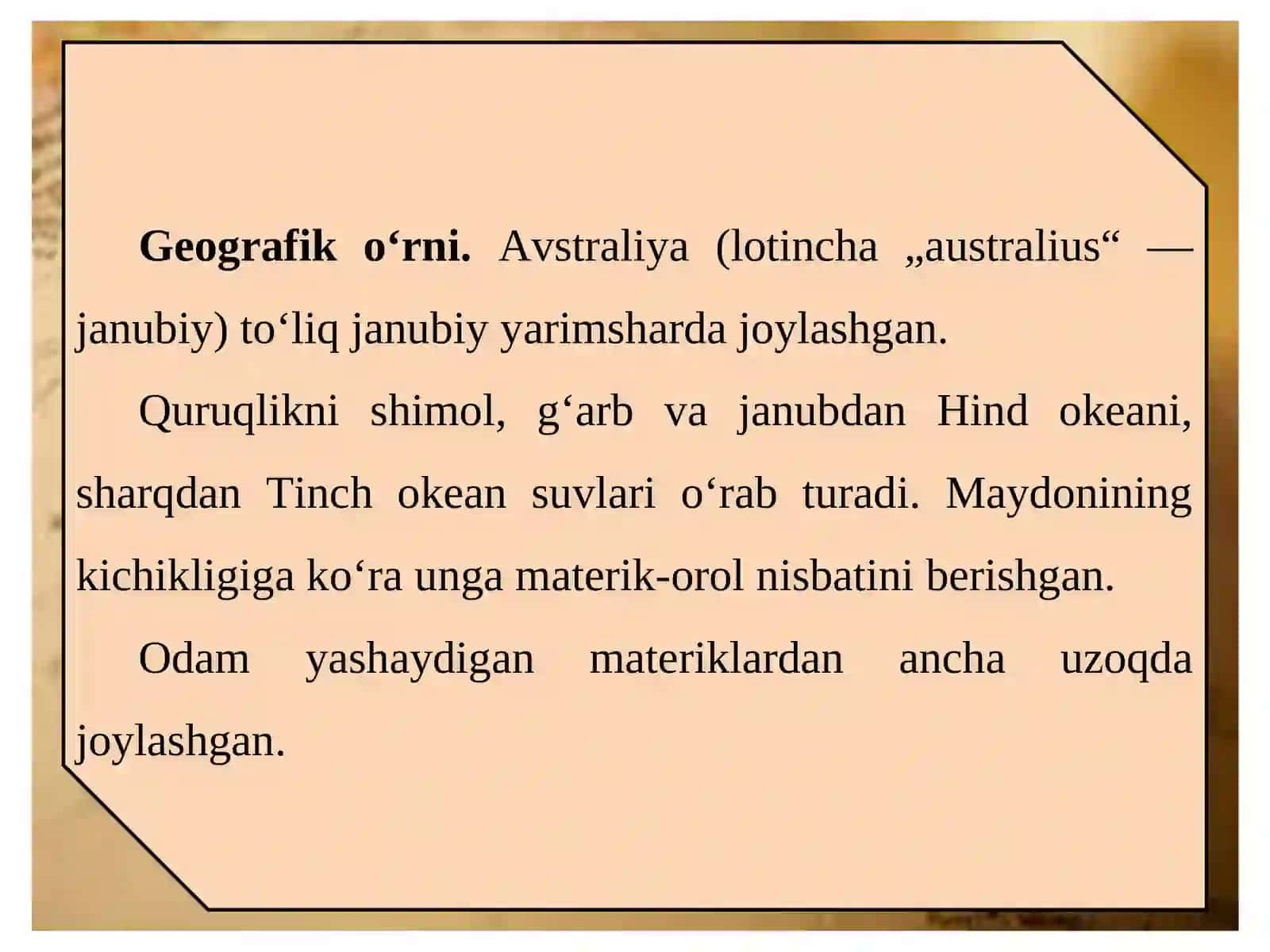 AVSTRALIYA VA OKEANIYA 3