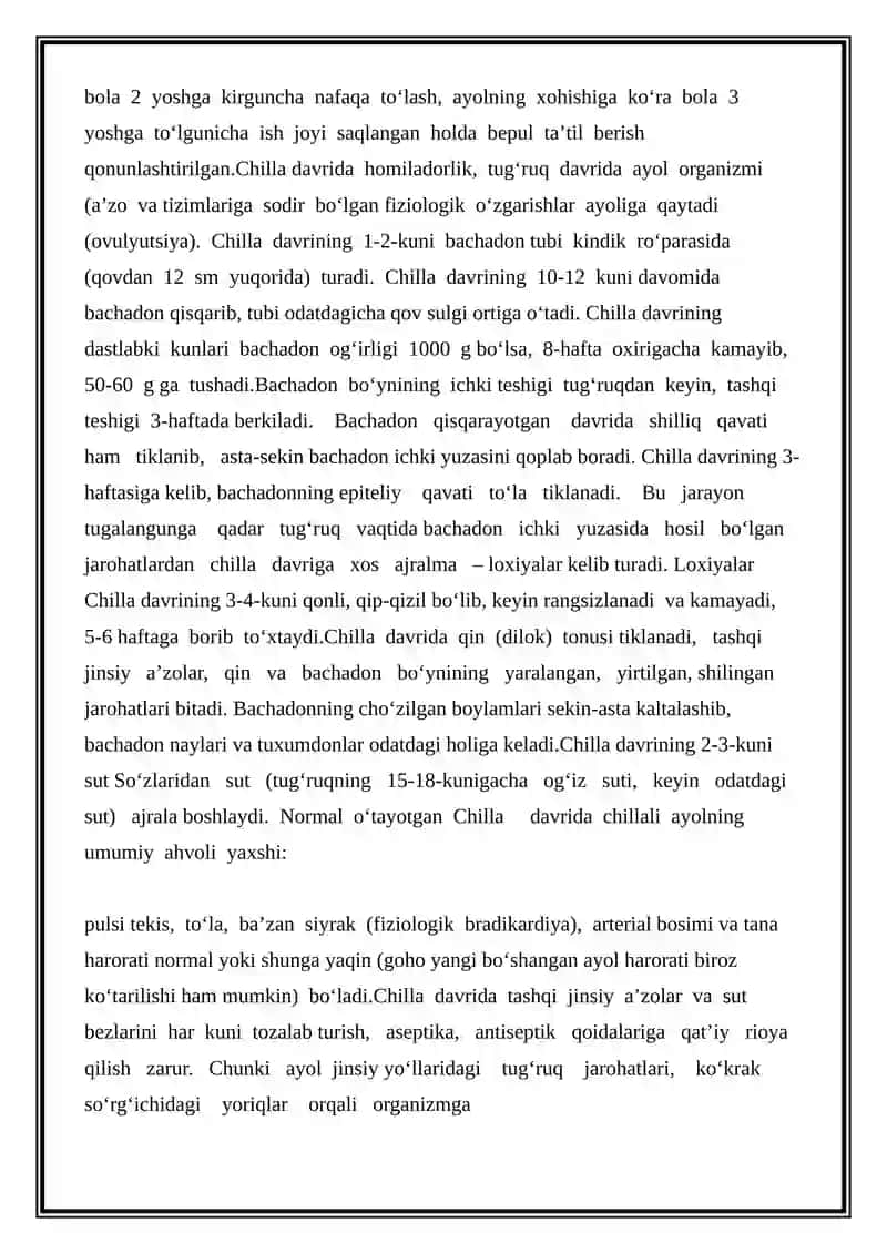 CHILLA DAVRI INFEKSIYALARI 3