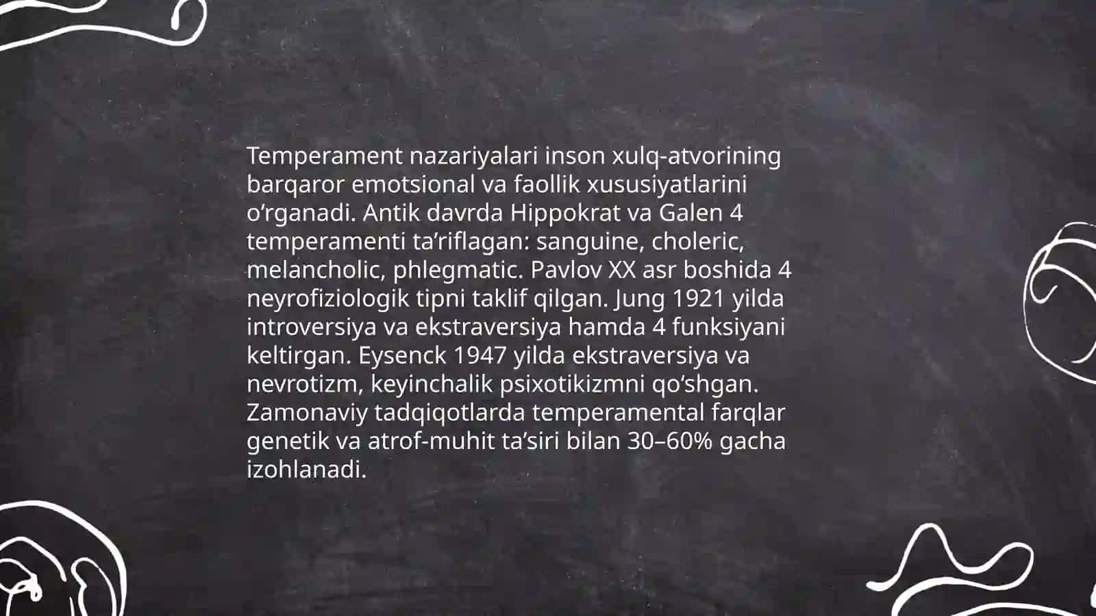 Temperament nazariyalari 3