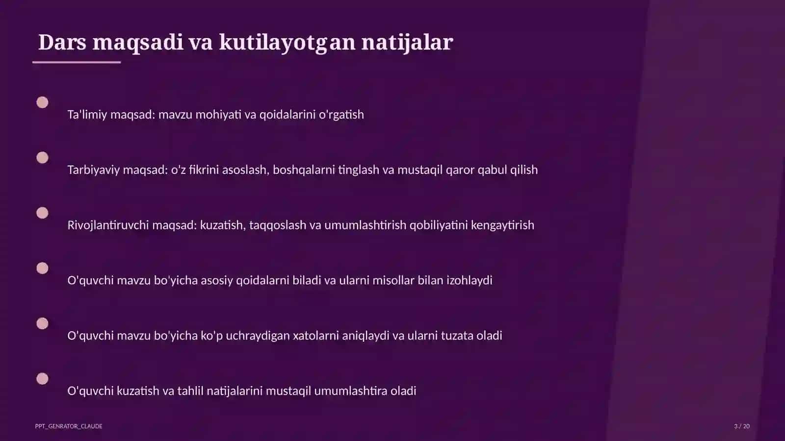 Ta'limiy maqsad 3