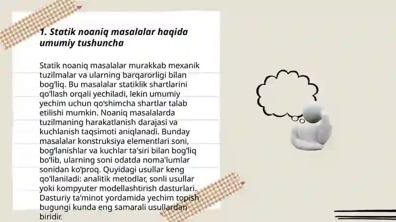 Choʻzilishi va siqilishda statik noaniq masalalar 3