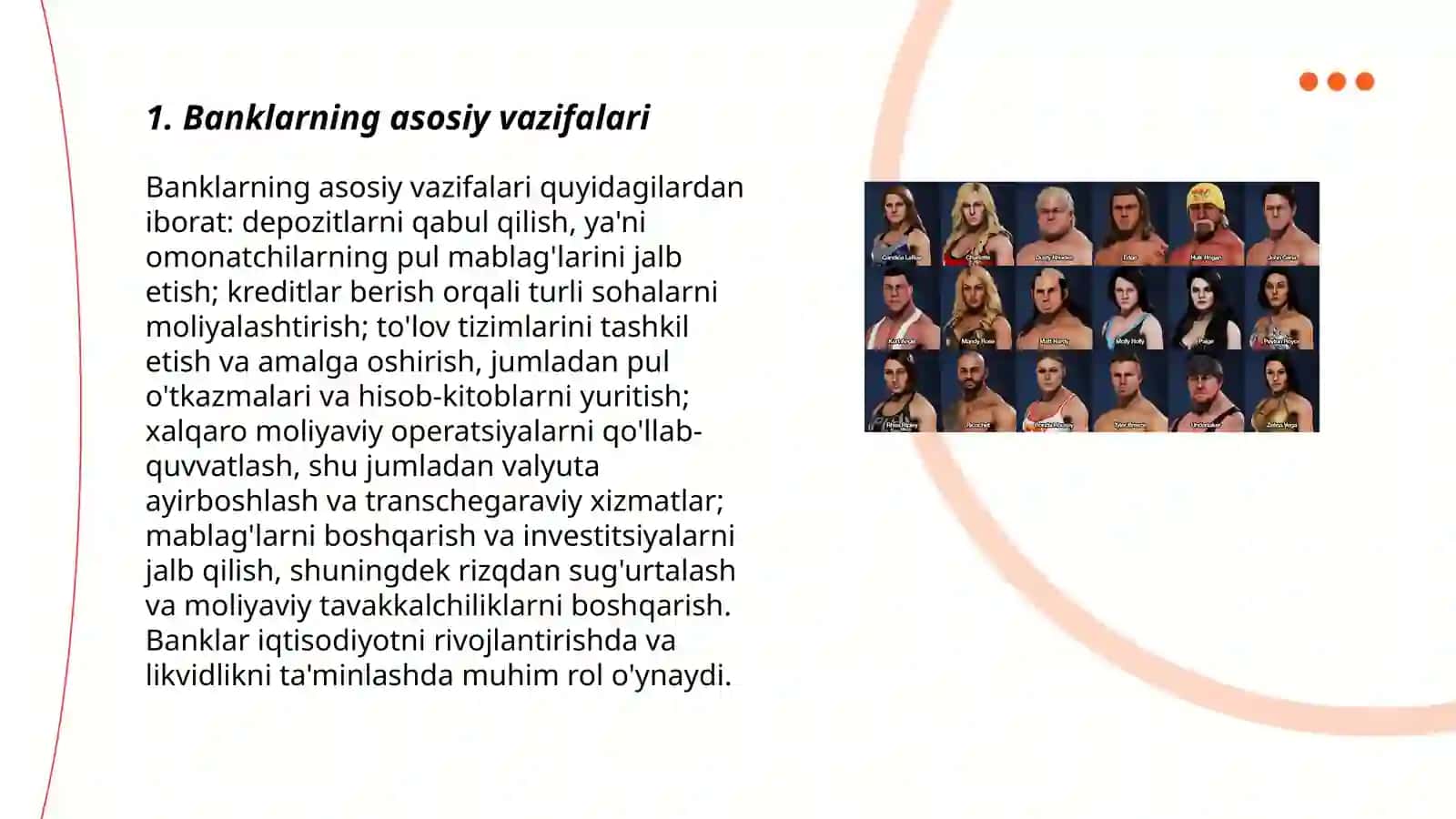 Banklar asosiy xususiyatlari 3