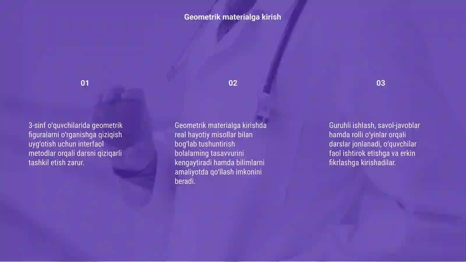 Geometrik Material Bilan Tanishtirish 3