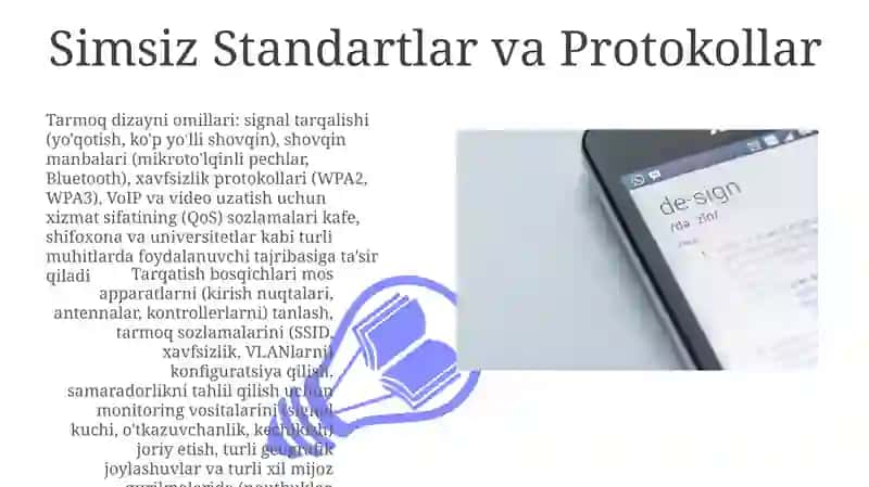 Simsiz tarmoq dizayni: Wi-Fi tarmoqlarini rejalashtirish va joylashtirish 3