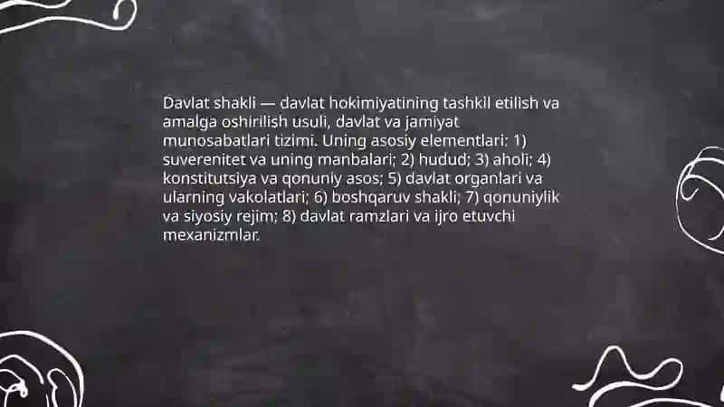 Davlat boshqaruvi 3