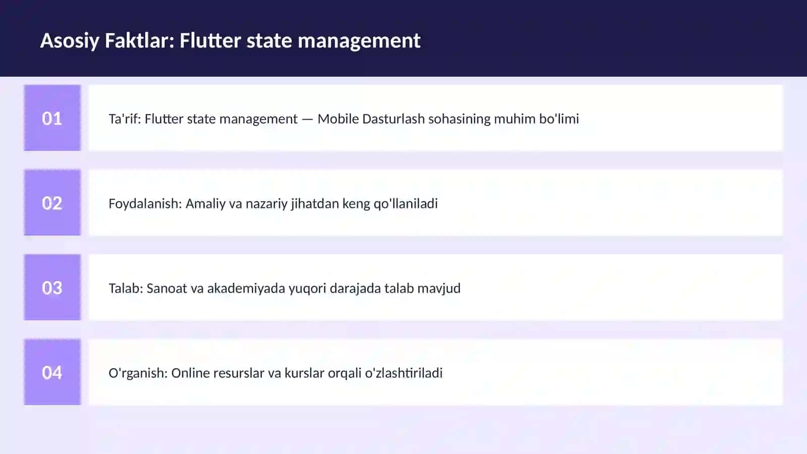 Flutter state management 3