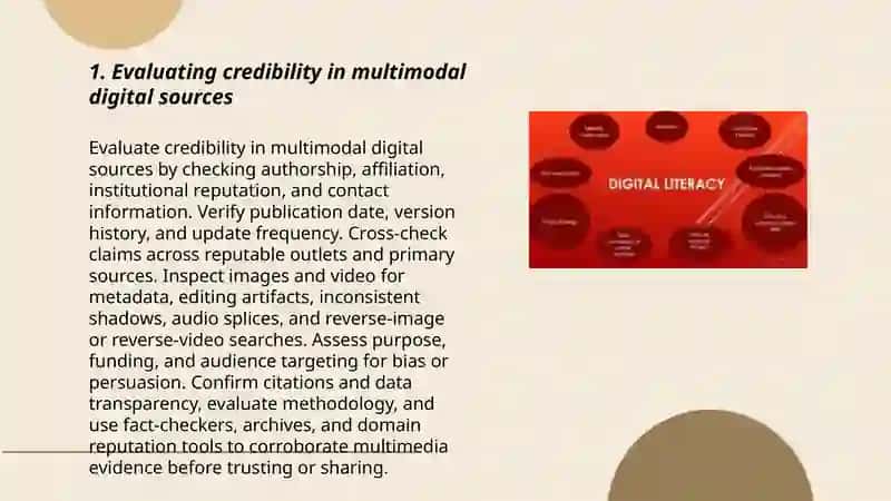 Digital literacy and multimodal sources 3