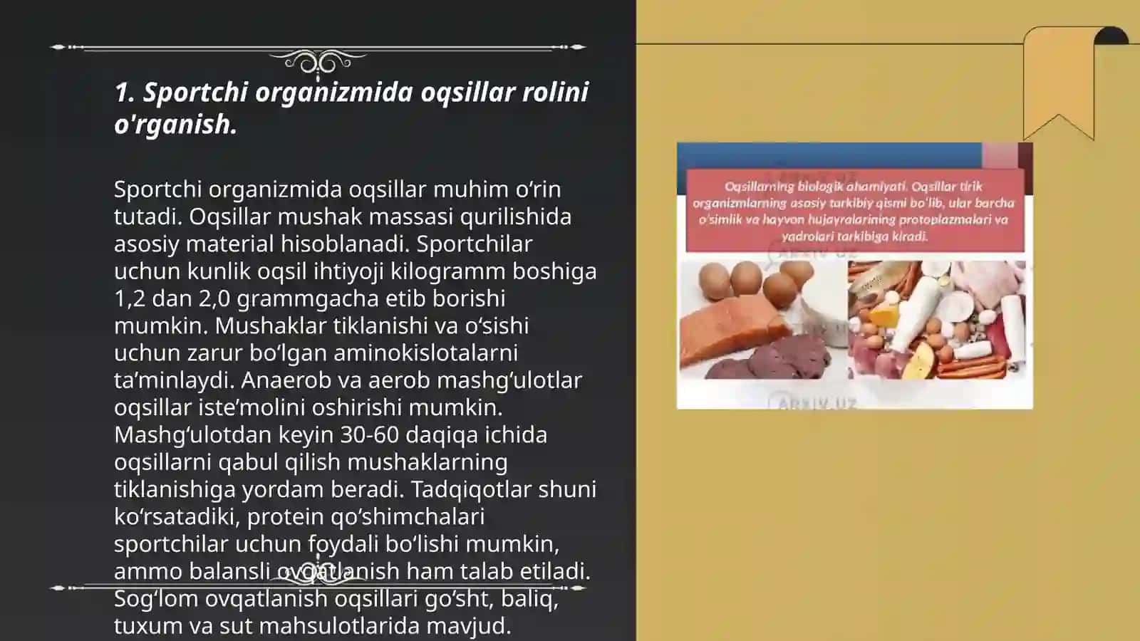 Sportchillar organizmda oqsillar miqdorini organish 3