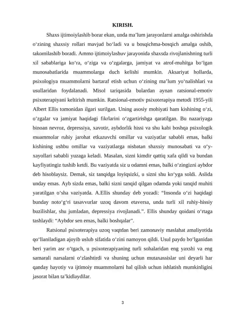 RETning tarixiy rivojlanishi va Albert Ellisning roli haqida 3
