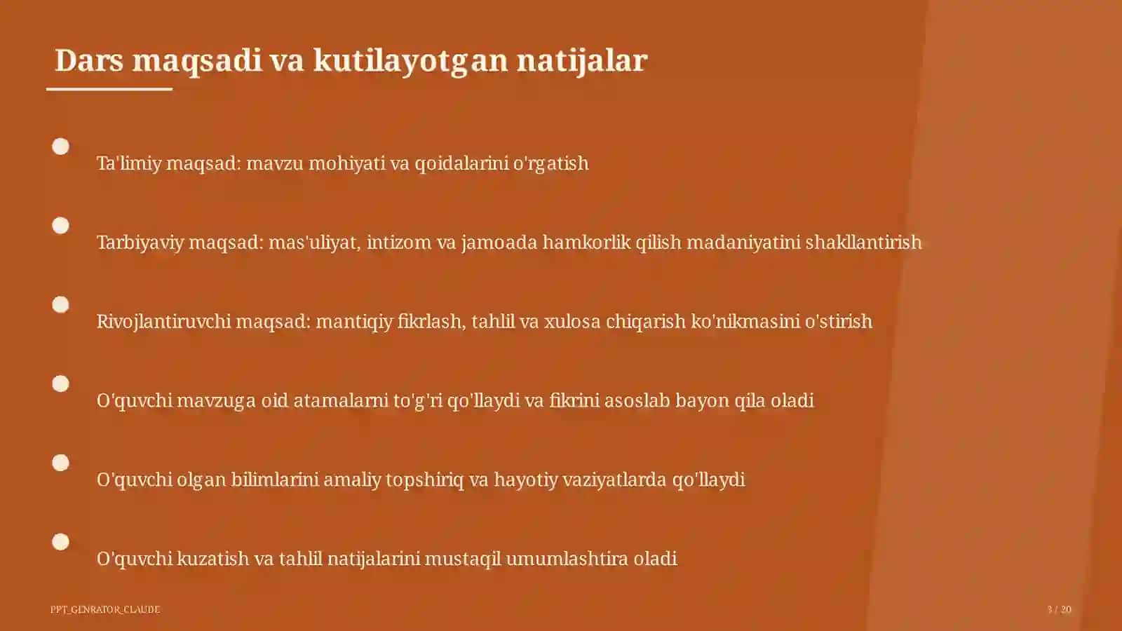 So'zning tarkibi: o'zak va qo'shimcha (3-sinf) 3