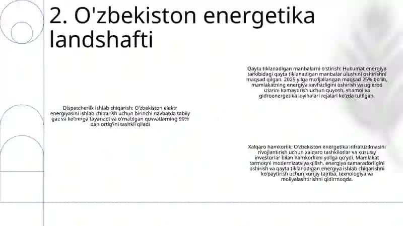 O'zbekistonda Elektrlashtirish Istiqbollari 3