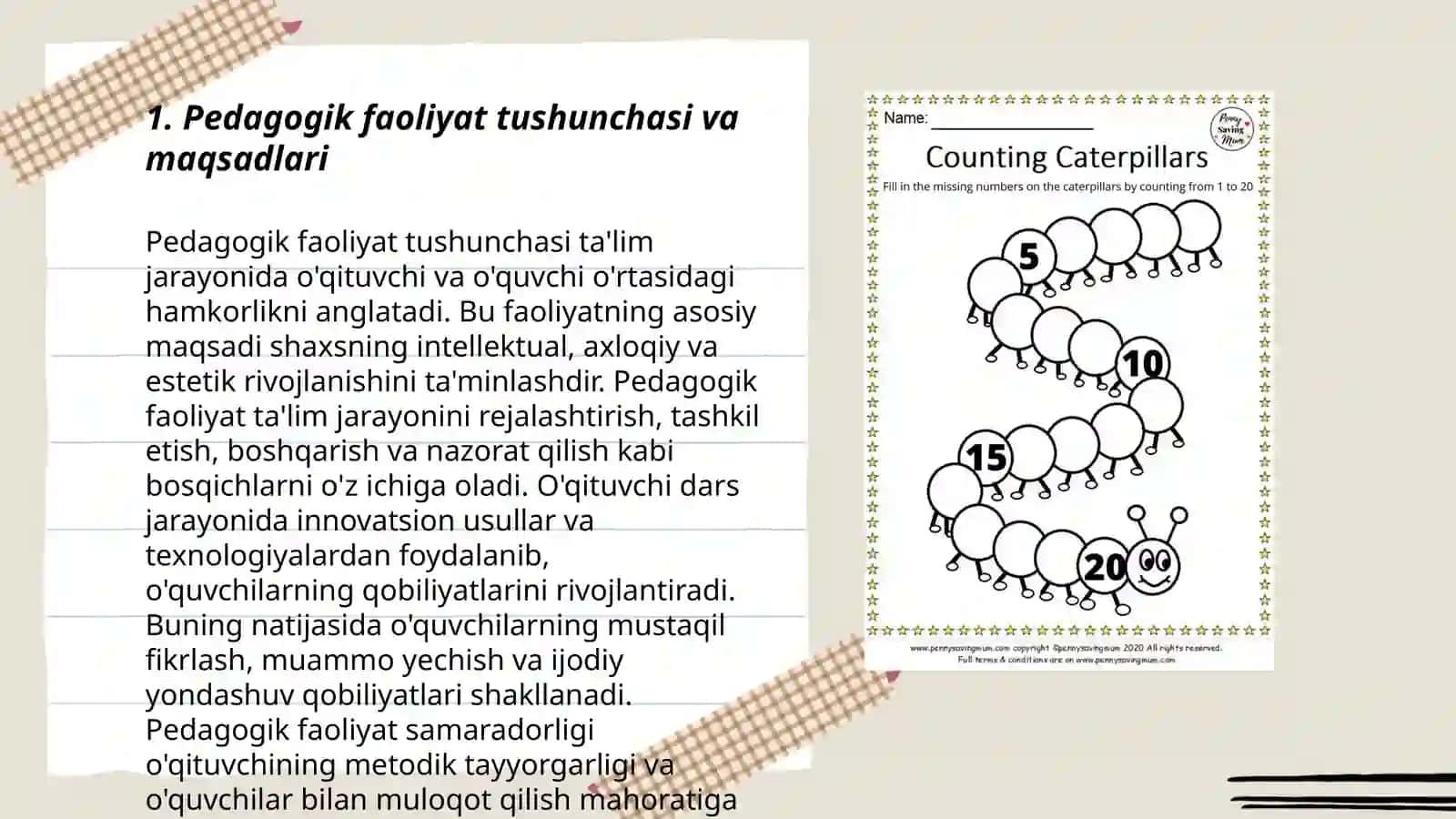 Pedagogik faoliyat tushunchasi va maqsadlari 3