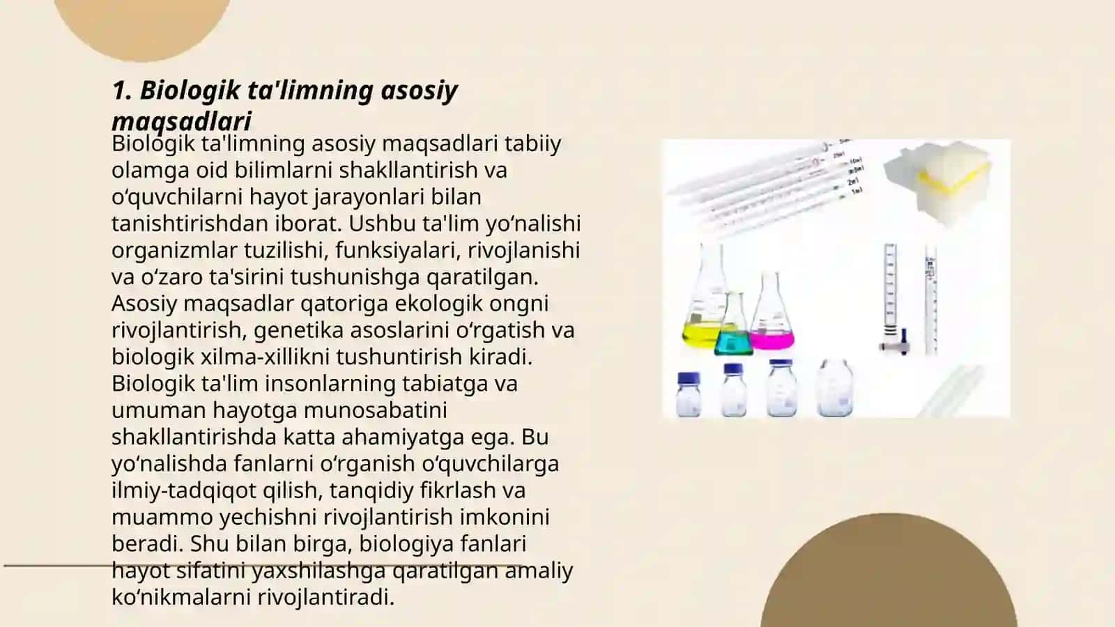 Biologik ta'limning o'ziga xos tomonlari 3