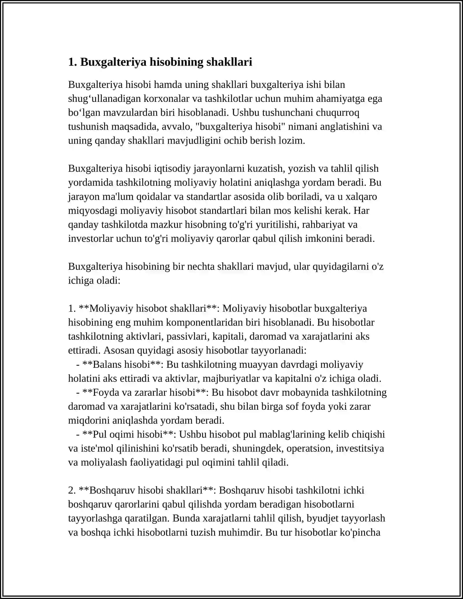 BUXGALTERIYA HISOBI SHAKLLARI ULARNING MOHIYATI VA TARIXIY RIVOJLANISHI 3
